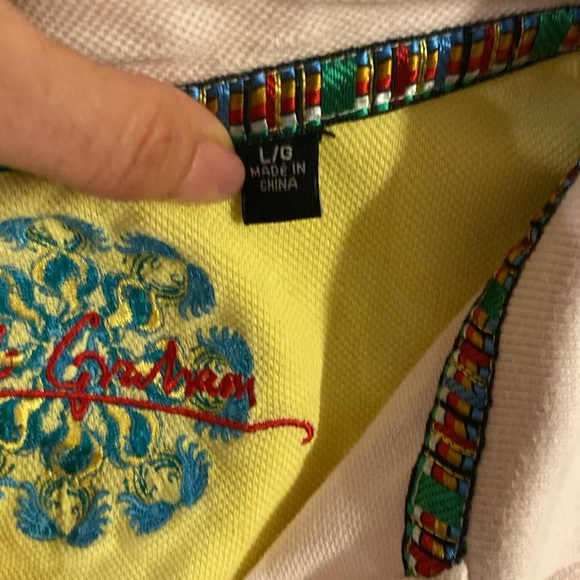 Robert Graham Pink Polo Shirt size L - Picture 3 of 6